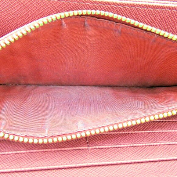 Authentic PRADA purse Zip Around Ladies Pink Leather Sale - Picture 6 of 9